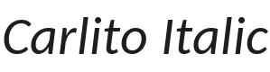 Carlito Italic Font Preview