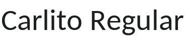 Carlito Font Preview