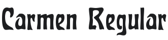Carmen Regular Font Preview