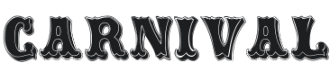 Carnival Rimmed Font Preview