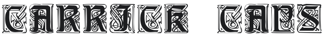 Carrick Caps Font Preview