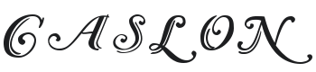Caslon Calligraphic Initials Font Preview