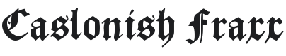 Caslonish Fraxx Font Preview