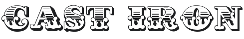 Cast Iron Font Preview