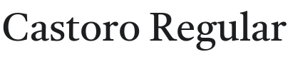 Castoro Font Preview