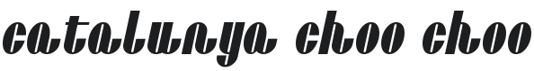 Catalunya Choo Choo NF Font Preview