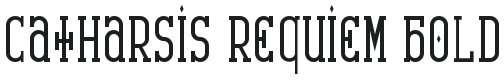 Catharsis Requiem Bold Font Preview