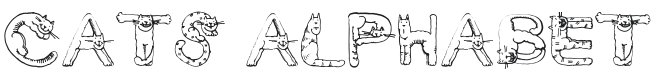 Cats Alphabet Font Preview