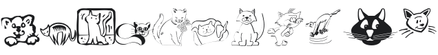 Cats Cats Font Preview