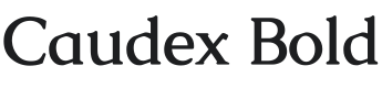 Caudex Bold Font Preview