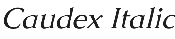Caudex Italic Font Preview
