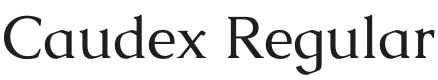 Caudex Font Preview