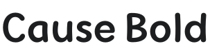 Cause Bold Font Preview