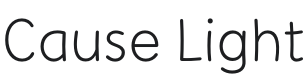 Cause Light Font Preview
