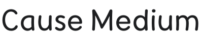 Cause Medium Font Preview