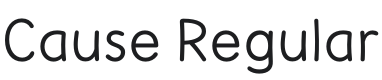 Cause Font Preview