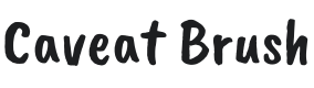 Caveat Brush Font Preview