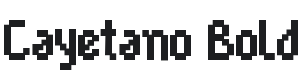 Cayetano Bold Font Preview