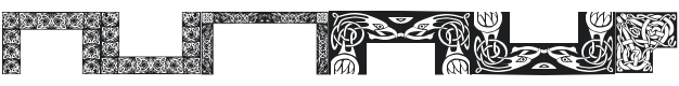 Celtic Frames Font Preview