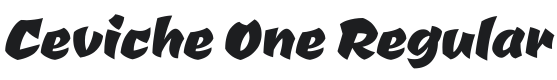 Ceviche One Font Preview