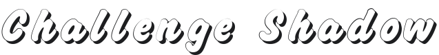 Challenge Shadow Font Preview