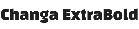 Changa ExtraBold Font Preview