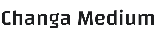Changa Medium Font Preview