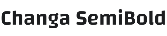 Changa SemiBold Font Preview