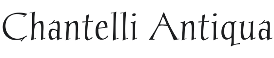 Chantelli Antiqua Font Preview