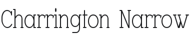 Charrington Narrow Font Preview