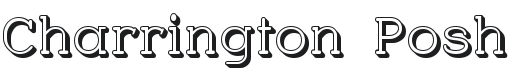 Charrington Posh Font Preview