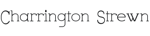 Charrington Strewn Font Preview