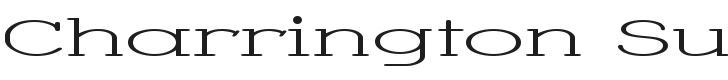Charrington Superwide Font Preview