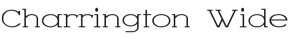 Charrington Wide Font Preview