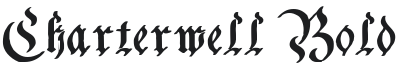 Charterwell Bold Font Preview