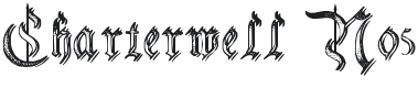 Charterwell No5 Font Preview