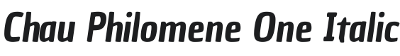 Chau Philomene One Italic Font Preview