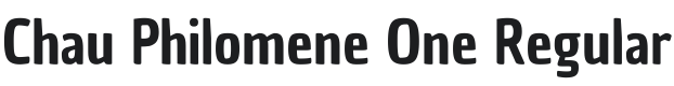 Chau Philomene One Font Preview
