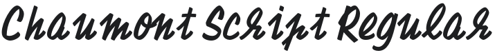 Chaumont Script Font Preview