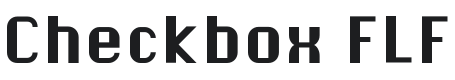 Checkbox FLF Font Preview