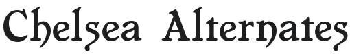 Chelsea Alternates Font Preview