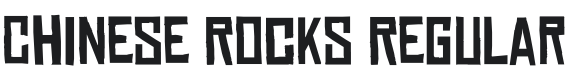 Chinese Rocks Font Preview