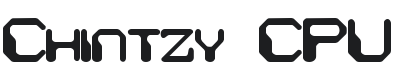 Chintzy CPU Font Preview