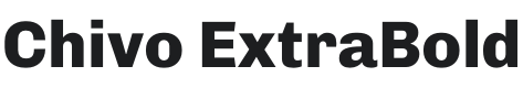 Chivo ExtraBold Font Preview