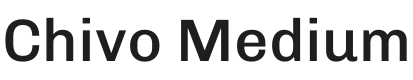 Chivo Medium Font Preview