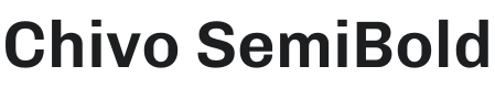 Chivo SemiBold Font Preview