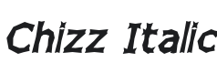 Chizz Italic Font Preview
