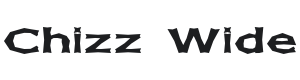 Chizz Wide Font Preview