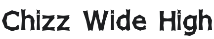 Chizz Wide High Font Preview