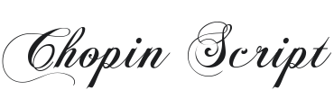Chopin Script Font Preview